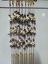 Deniz Kabuğu Ametist Taşlı Bileklik