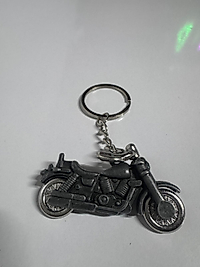 Metal Motosiklet Model Anahtarlık Gri