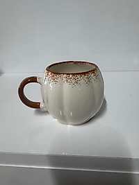 Bal Kabağı Model Beyaz Ve Kahverengi Bardak