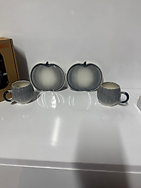 2li Gri Bal Kabağı Modelli Fincan Takımı