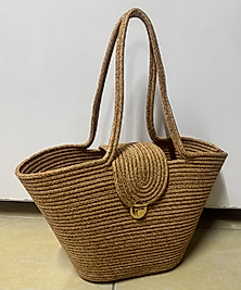 Jüt Kapaklı Omuz Çantası