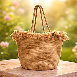 Serena Yumuşak Halat Püsküllü Çanta