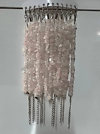 Doğal Taş Pembe Kuvars Taşlı Bileklik