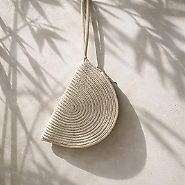 Jüt Moss Clutch Model Beyaz