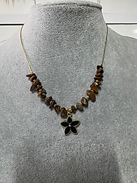 Bahar Kaplan Gözü Taşlı Kolye