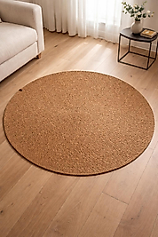 Burgu Kilim Yuvarlak Saçaksız Model (FİYAT: Ebat Seçimi Yapın Fiyatı Alın)