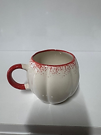 Bal Kabağı Model Beyaz Ve Kırmızı Bardak