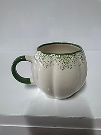 Bal Kabağı Model Beyaz Ve Yeşil Bardak