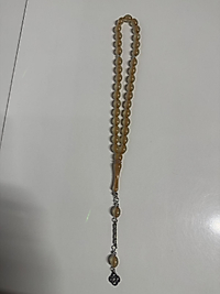 Kedi Gözü Tesbih İpli (Sarı)