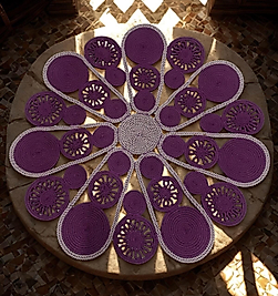 Jüt Halı Elora Model Mürdüm