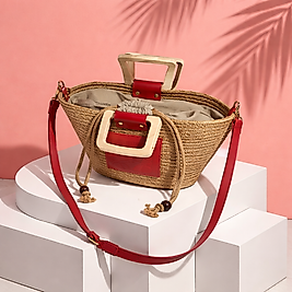 Jüt Çanta Ahşap Saplı Model